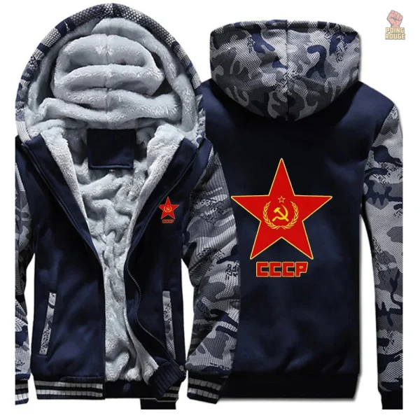 Sweat à capuche zippé avec intérieur en sherpa