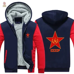 Hoodie communiste noir pour un style hivernal