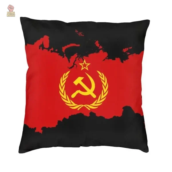 Housse CCCP avec motifs d'épis sur noir