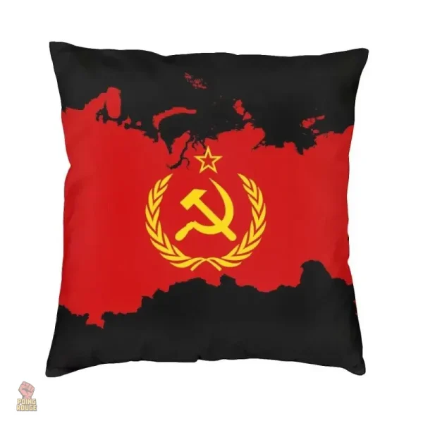 Housse décorative avec inscription CCCP