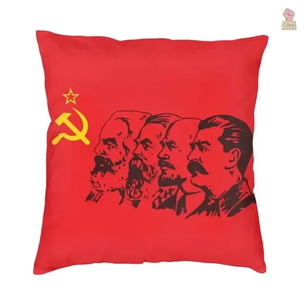 Housse de coussin avec carte CCCP, look unique
