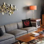 Housse de coussin avec symbole communiste traditionnel