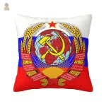 Design vintage CCCP sur coussin avec étoile