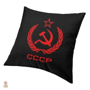 Coussin communiste avec design de fusée