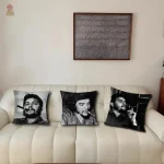Housse de coussin inspirée par Che Guevara, esthétique pop
