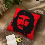 Coussin Che Guevara, design audacieux en couleurs contrastées