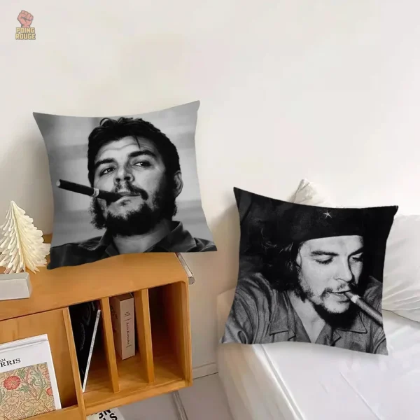 Coussin Che Guevara, style noir et blanc