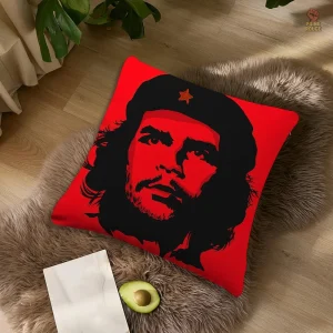 Housse coussin Che Guevara aquarelle douce