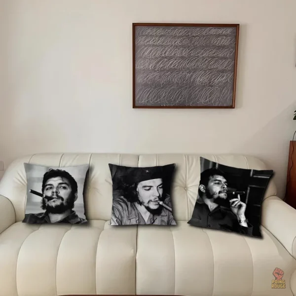 Housse coussin motif Che Guevara coloré