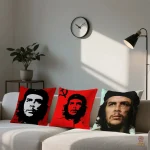 Coussin Che Guevara motif fond sombre