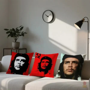 Coussin Che Guevara motif fond sombre