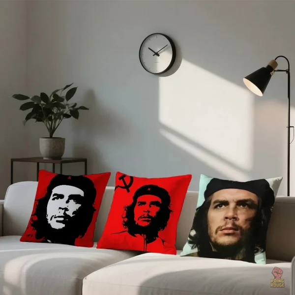 Coussin Che Guevara motif fond sombre