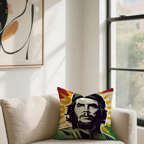 Housse de coussin avec illustration emblématique