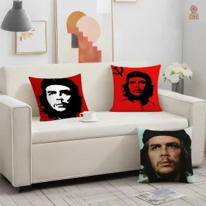 Coussin Che Guevara noir pour un style audacieux