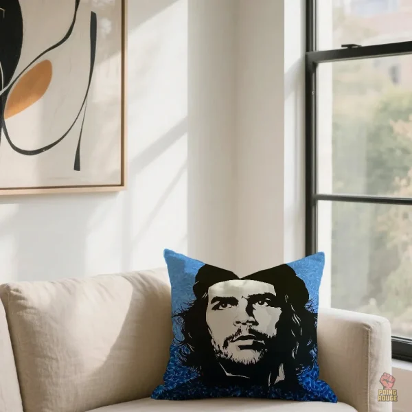 Housse rouge intense, symbole de révolte Che Guevara