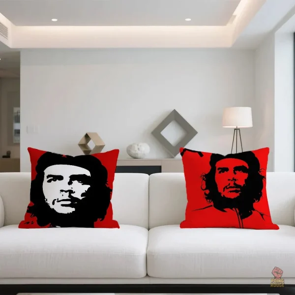 Coussin décoratif double face inspiré de Che Guevara
