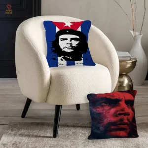 Housse de coussin portrait emblématique de Che Guevara