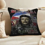 Housse coussin Che Guevara portrait rouge foncé