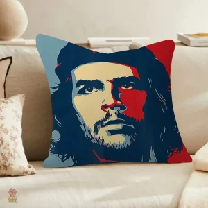 Housse de coussin Che Guevara portrait violet sombre