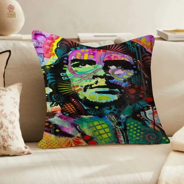 Coussin décoratif avec image de Che Guevara sombre