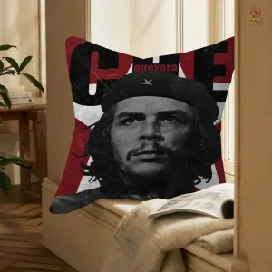 Coussin décoratif Che Guevara avec fond violet