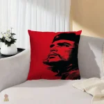 Housse de coussin violette avec image de Che Guevara