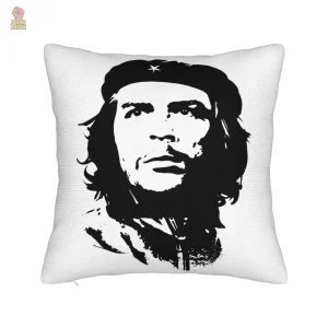 Housse de coussin Che Guevara fond orange pastel