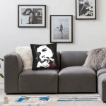 Housse de coussin tendance Che Guevara orange