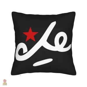 Housse de coussin Che Guevara rétro trendy vert sombre