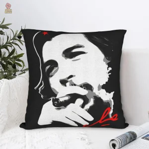 Coussin décoratif style Cuba avec motif Che Guevara