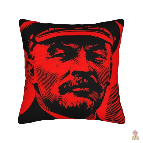 Coussin Lenine sur fond gris élégant