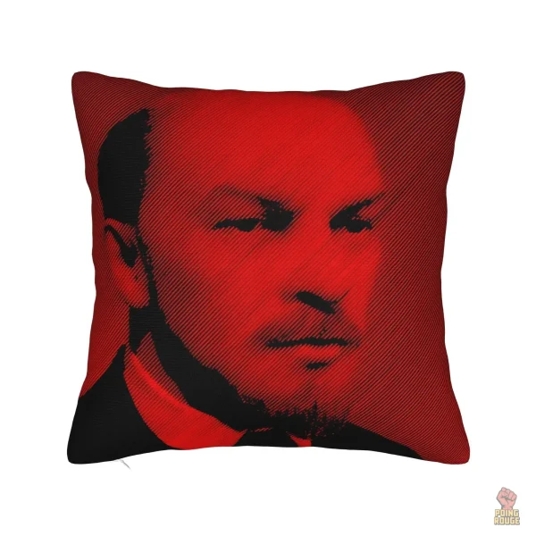 Housse de coussin à thème communiste, style rétro