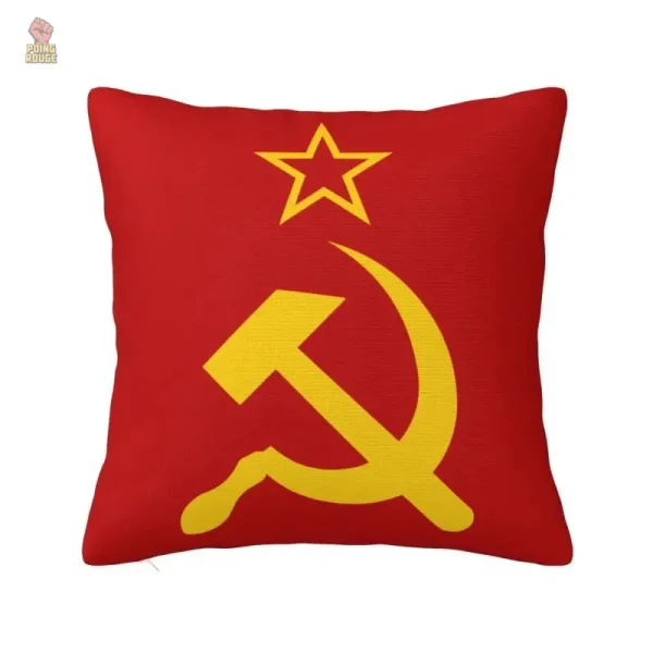 Housse coussin Russie motif aigle à deux têtes