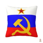 Housse pour coussin drapeau tricolore russe