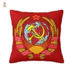 Housse coussin Russie drapeau aigle or sur fond blanc - vue 5