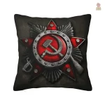 Housse de coussin Russie avec éclaboussures sur fond noir - vue 9