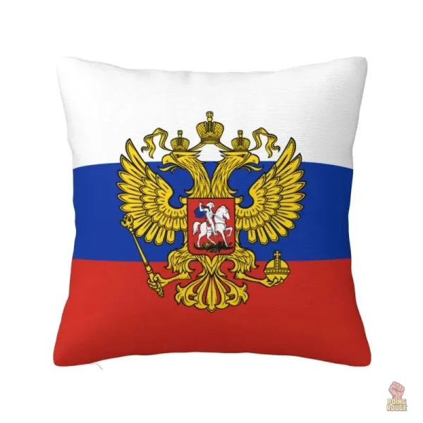 Housse de coussin Russie avec éclaboussures sur fond noir - vue 10