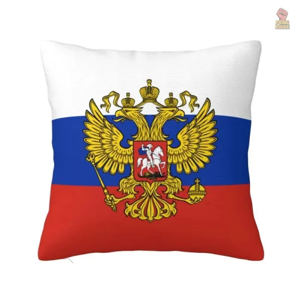 Housse coussin Russie drapeau avec lettre Z militaire - vue 9