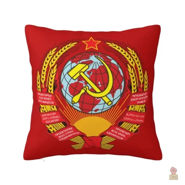 Housse de coussin tricolore avec drapeau russe - vue 3