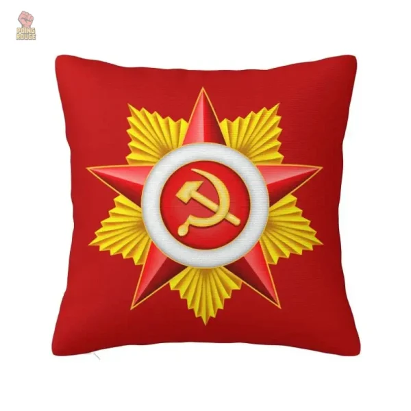 Housse de coussin tricolore avec drapeau russe - vue 4