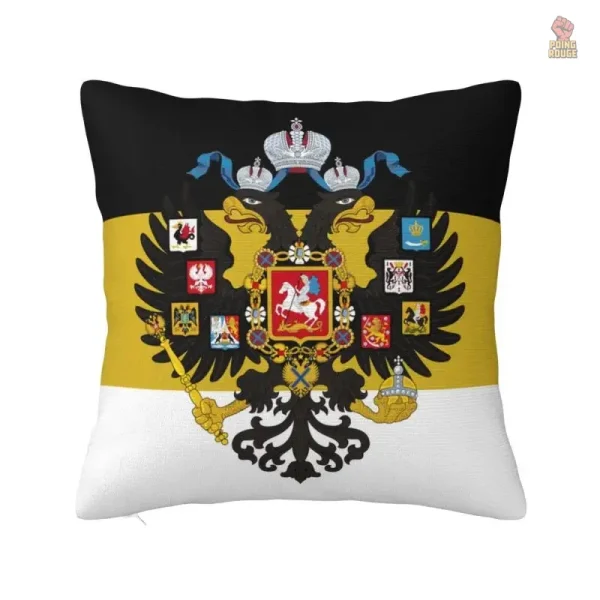 Housse de coussin tricolore avec drapeau russe - vue 5