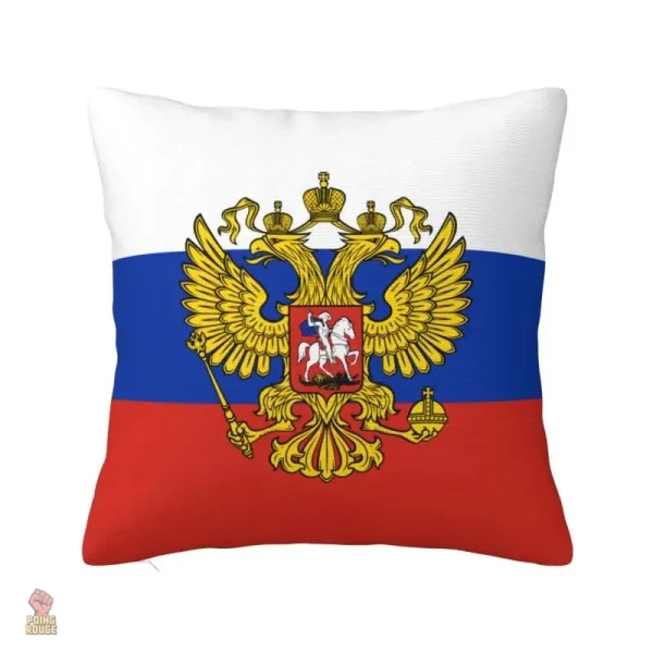 Housse de coussin tricolore avec drapeau russe - vue 8