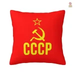 Housse coussin style communiste drapeau tricolore