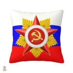 Housse tricolore pour coussin à thème historique