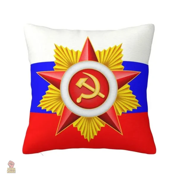 Housse tricolore pour coussin à thème historique