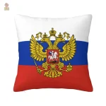 Housse de coussin Russie inscription cyrillique fond noir - vue 8