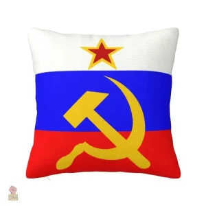 Coussin décoratif URSS avec drapeau tricolore