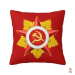 Housse de coussin Russie URSS blason tricolore - vue 5