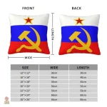 Coussin aux couleurs de l'URSS avec blason