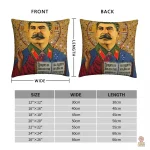 Coussin décoratif Staline avec fond doré